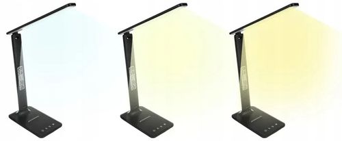 LAMPKA LED BIURKOWA SZKOLNA BIURKO WYŚWIETLACZ LCD ZEGAR DATA na Arena.pl