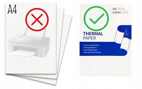 Papier termiczny A4 do przenośnej bezprzewodowej drukarki Phomemo M08F na Arena.pl