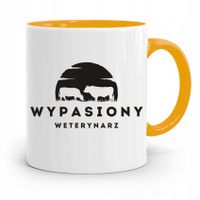 Kubek Żółty Weterynarza Wypasiony Weterynarz Z Nadrukiem Ze Zdjęciem