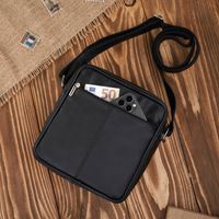 skórzana torba męska na ramię czarna listonoszka męska do pracy abr-21