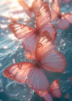 Plakat 39,5x55cm Świetliste Motyle