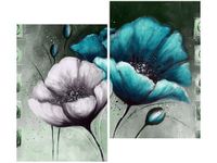 80X70CM OBRAZ WIELOKOLOROWE NOCNE MAKI DUO OBRAZ