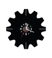 Zegar ścienny z płyty winylowej Koło zębate 29.6