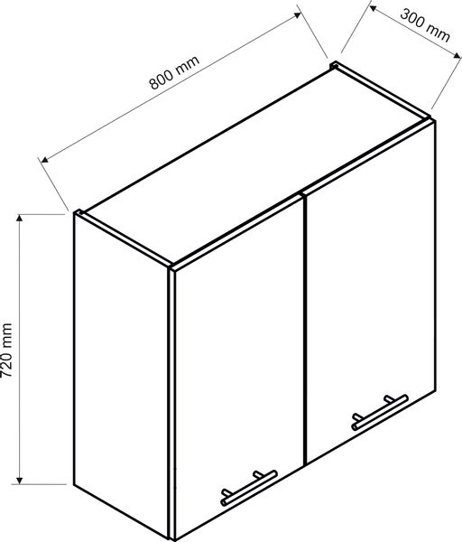 BONO W80 Szafka kuchenna wisząca zdjęcie 2