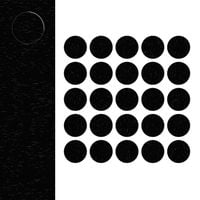 Zaślepki Meblowe Samoprzylepne Melaminowe Czarne fi 14mm 25szt ZM008