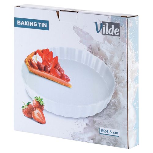 Forma do tarty ceramiczna biała 24,5 cm na Arena.pl