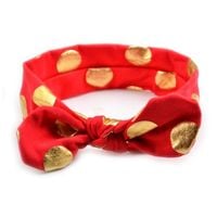 opaska dziecięca wiązana w kropki od3cze