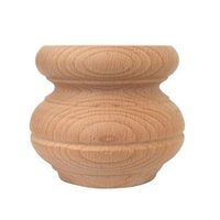 Noga drewniana toczona do mebli WY01002 Kolor pokrycia - Buk, Długość / Wysokość - 8,4 cm, Materiał - Drewno