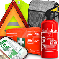 Gaśnica Ogniochron 1KG Apteczka DIN13164 Trójkąt Kamizelka Torba Organizer
