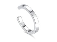 Delikatna rodowana srebrna nausznica kolczyk na małżowinę ear cuff srebro 925 Z1881ER