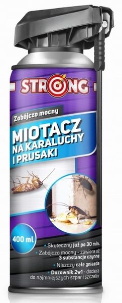 MIOTACZ NA KARALUCHY ŚRODEK NA KARALUCHY AEROZOL Z RURKĄ STRONG 400 ML zdjęcie 6