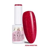 Lakier hybrydowy LED/UV Reds R15 Fiery Sparkle AlleLac HEMA/Di-HEMA Free 6g