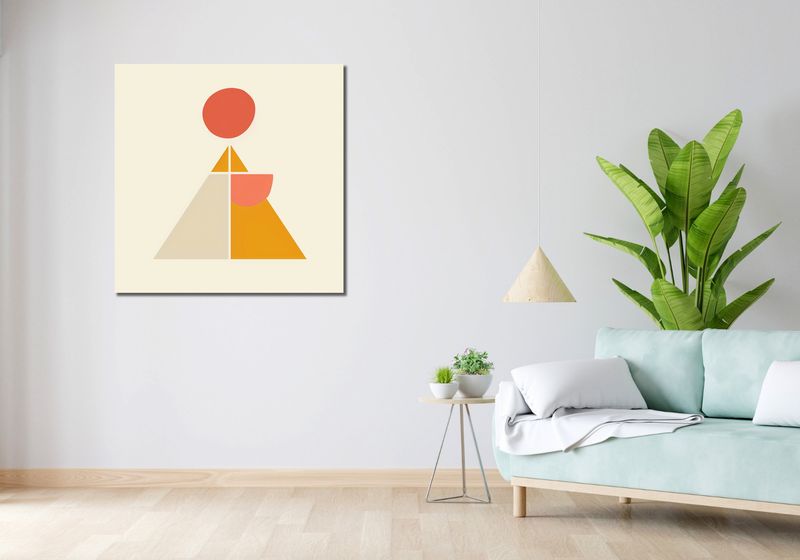 Obraz 90x90cm Piramida Równowagi zdjęcie 2