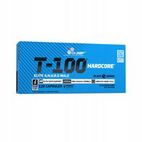 OLIMP T-100 HARDCORE 120kaps BOOSTER TESTOSTERONU WITAMINY MINERAŁY MACA