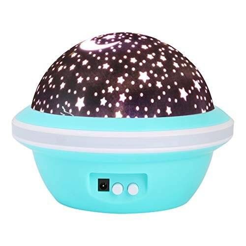 M2/ Projektor UFO w gwiazdy księżyc Lampka nocna do dekoracji sypialni dziecięcej na Arena.pl