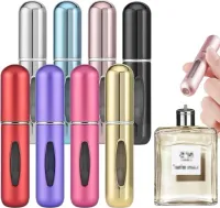 ATOMIZERY PODRÓŻNE Z ROZPYLACZEM DO PERFUM DOZOWNIKI 8SZTUK