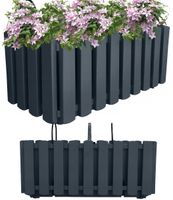 ddef400w-s433 skrzynka balkonowa doniczka 38cm z uchwytami antracyt