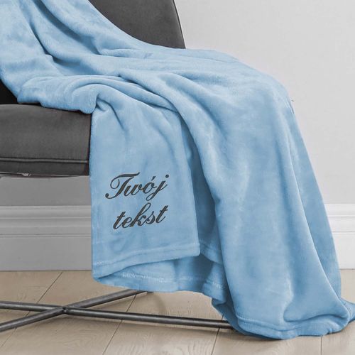 KOC z HAFTEM dedykacji 220 x 200 MIKROFIBRA DOWOLNY TEKST na święta na Arena.pl