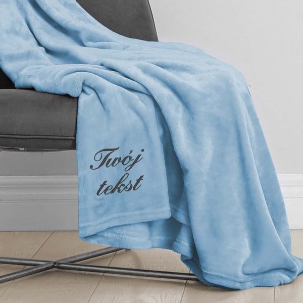 KOC z HAFTEM dedykacji 220 x 200 MIKROFIBRA DOWOLNY TEKST na święta zdjęcie 3