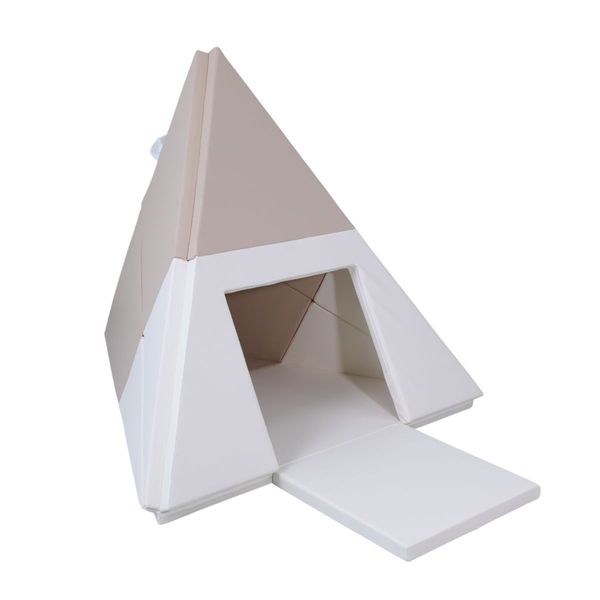 namiot tipi 3w1 - biało-beżowy zdjęcie 1