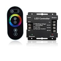 PILOT + ŚCIEMNIACZ STEROWNIK KONTROLER TAŚMA LED RGB 5PIN 18A 144W 12V 24V