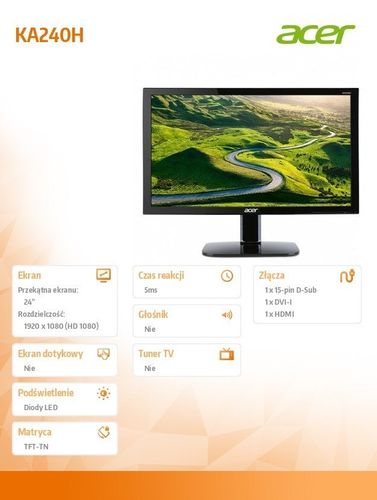 Acer 24'' KA240Hbid na Arena.pl
