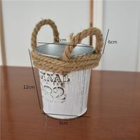 Metalowa Donica  W STYLU NORDIC - HOME & GARDEN 13 Biały