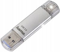 SZYBKI MARKOWY PENDRIVE Z USB-C OTG I USB-A 64GB HAMA ZATYCZKI 40MB/S