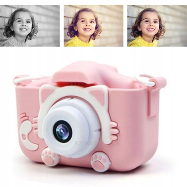 Aparat Cyfrowy dla dzieci kamera KOTEK RÓŻOWY zdjęcie 2