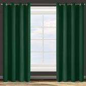Zasłona gotowa na przelotkach PARISA 140x250 Design91 zielona