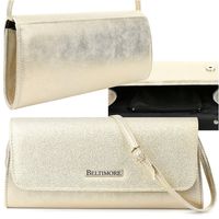 Złota Damska Torebka Kopertówka Wieczorowa Beltimore W20