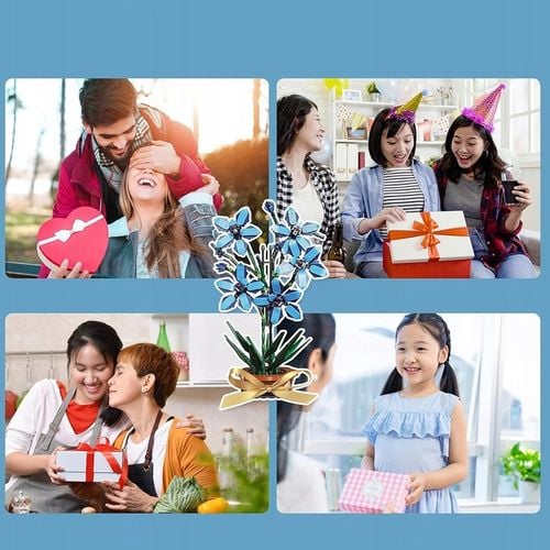 KLOCKI KONSTRUKCYJNE ORCHIDEA BUKIET KWIATÓW DO UŁOŻENIA 1097 ELEMENTÓW na Arena.pl