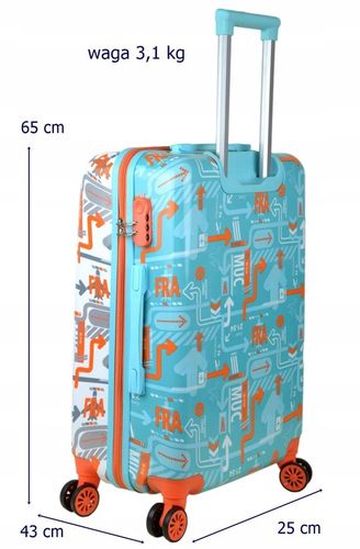 Średnia walizka na kółkach SUNBAG Fly360 Dual Color na Arena.pl