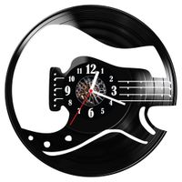 Zegar ścienny z płyty winylowej Gitara 1591.14
