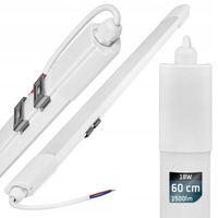 Lampa LED 60cm hermetyczna PANEL oprawa 18W IP65