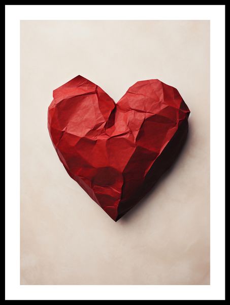 Plakat 39,5x55cm Kreślone Serce zdjęcie 3