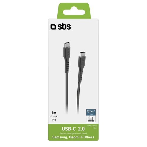 Kabel przewód USB-C - USB-C 3m - czarny na Arena.pl