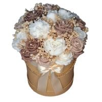 Flower Box Świece Sojowe Wieczny Bukiet Kwiaty Prezent Urodziny DUŻY L