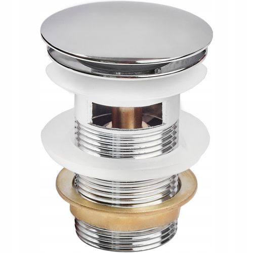 KOREK KLIK-KLAK Z PRZELEWEM CHROM + SYFON UMYWALKOWY DO UMYWALKI REGULOWANY na Arena.pl