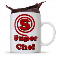 Kubek Prezent Dla Kucharza Kucharki Super Chef Z Nadrukiem Ze Zdjęciem