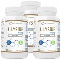 L-LIZYNA 500mg Stres Odporność Opryszczka 3x120kap