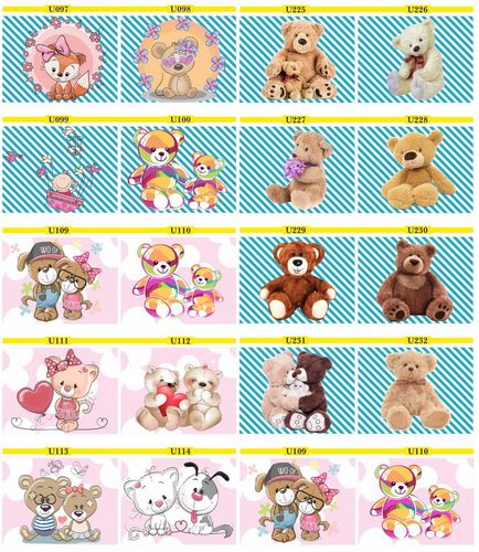 FOTOTAPETA MISIE pluszaki pastele kolorowe DZIECI na Arena.pl