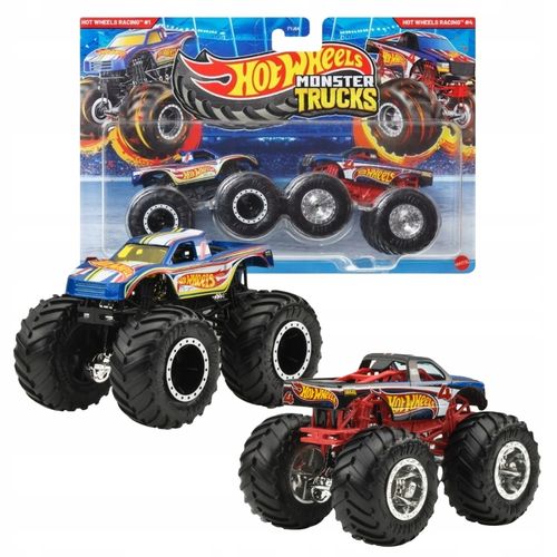 HOT WHEELS 4 vs RACING 1 Auta 1:64 Monster Trucks na Arena.pl
