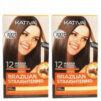 Kativa Alisado Brasileno zestaw do keratynowego prostowania włosów x2