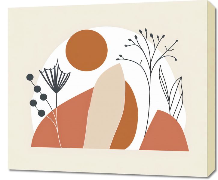 Obraz 70x60cm Organiczny Splot zdjęcie 1