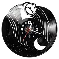 Zegar ścienny z płyty winylowej Sowa 185.14