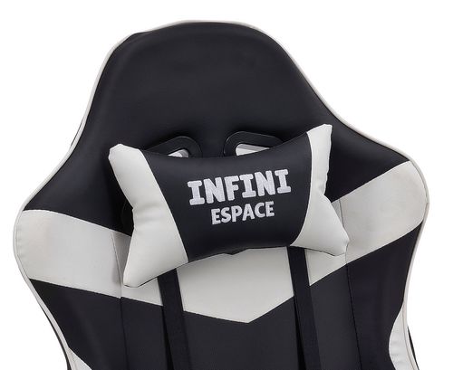 fotel gamingowy infini espace black/white na Arena.pl