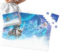 PUZZLE TRADYCYJNE - KRAINA LODU WZORY Z BAJEK DLA DZIECI 70el + WORECZEK