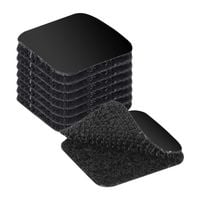 Rzep samoprzylepny 25 x 25 mm czarny 48 szt