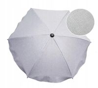 2 x PARASOLKA DO WÓZKA UNIWERSALNA MELANŻ LEN LNIANA Z UCHWYTEM